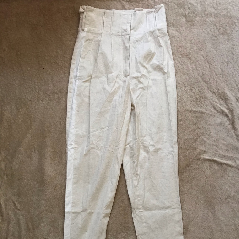 Linen Paperbag Pants